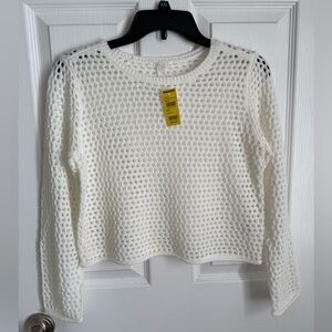 Full Tilt White Knit Sweater NWT